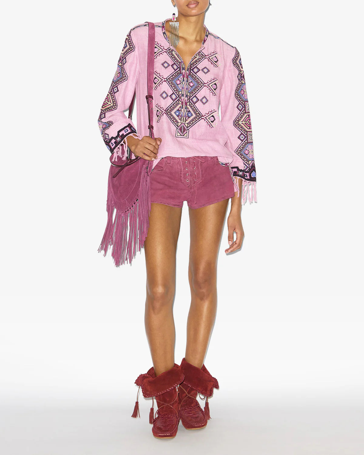 Zelda Blouse - Antique Pink