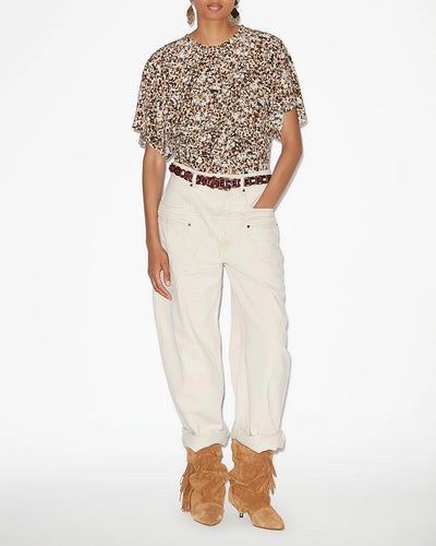 Karlita Top - Ochre/Ecru