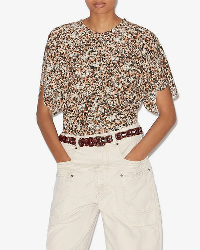 Karlita Top - Ochre/Ecru