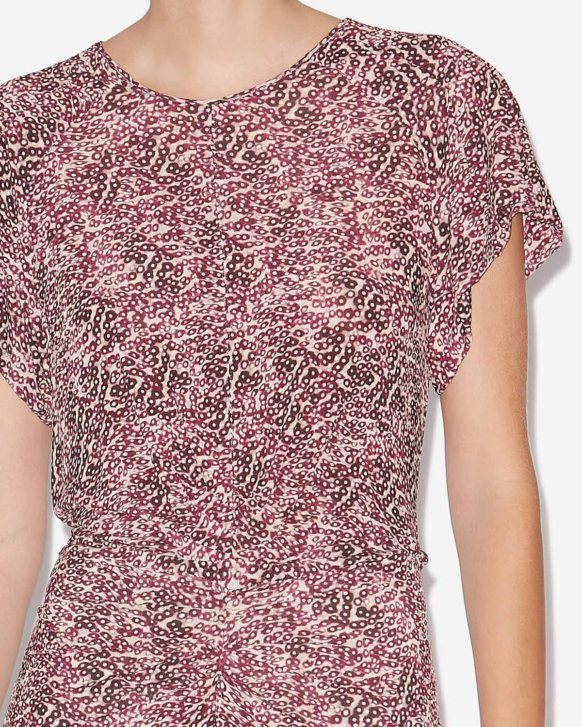 TERENA DRESS - Purple/Ecru