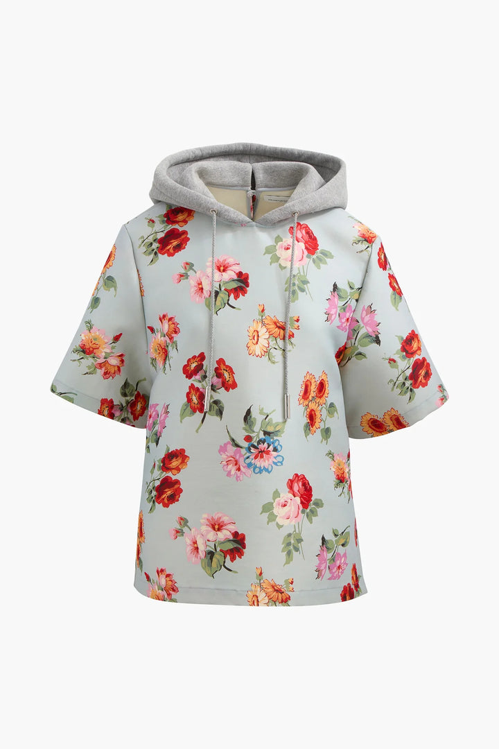 Aine Shirt with Hoodie - Pink Multi