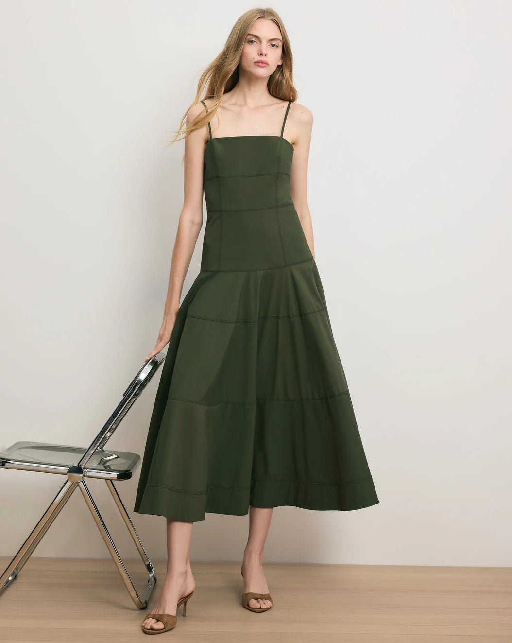 Ilona Midi Dress - Loden