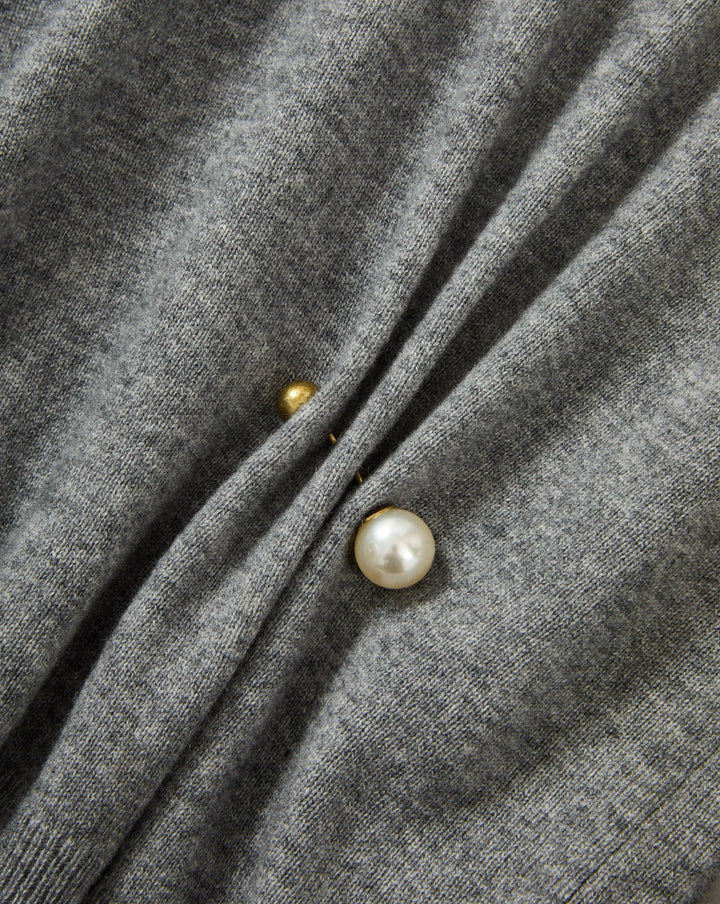 Frankie Brooch Pullover - Grey