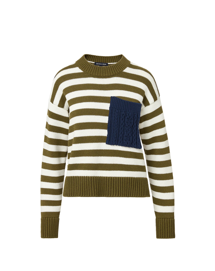 Emile Striped Pullover - Green Multi