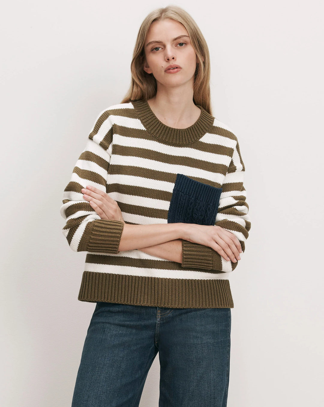 Emile Striped Pullover - Green Multi