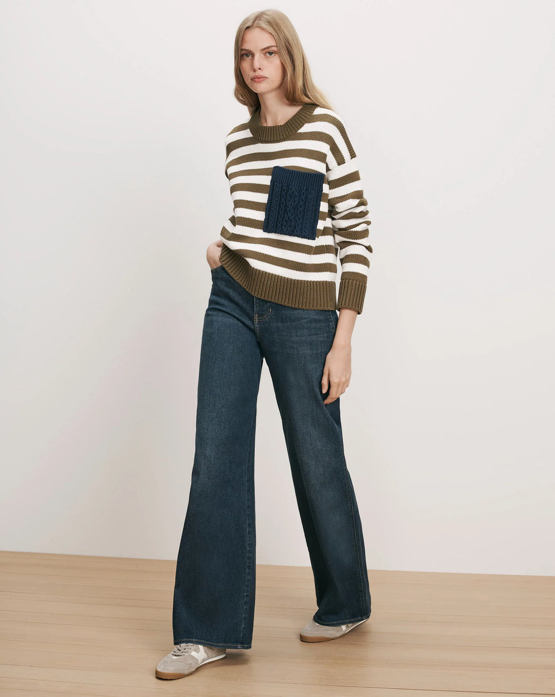 Emile Striped Pullover - Green Multi