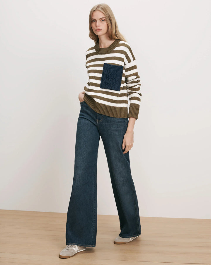 Emile Striped Pullover - Green Multi