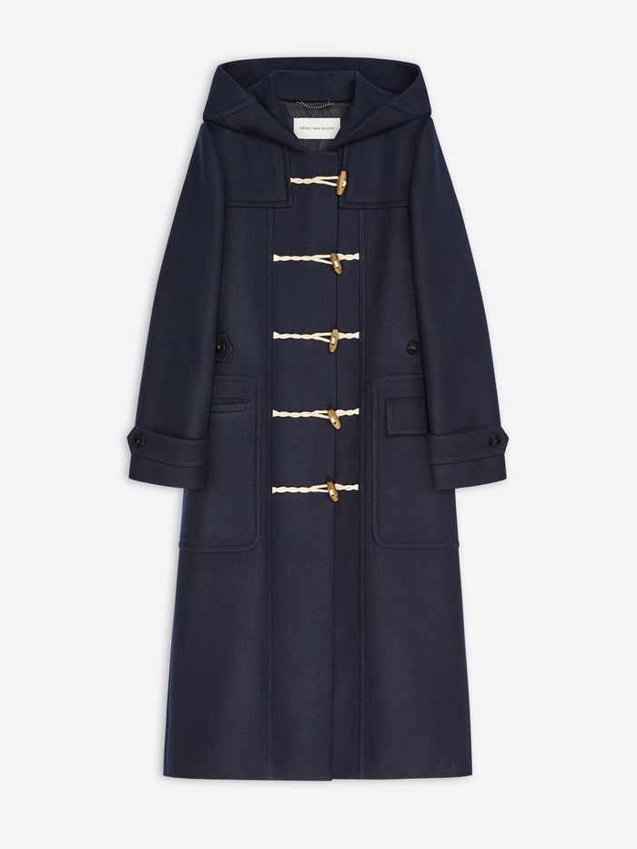 Navy Wool Duffle Coat