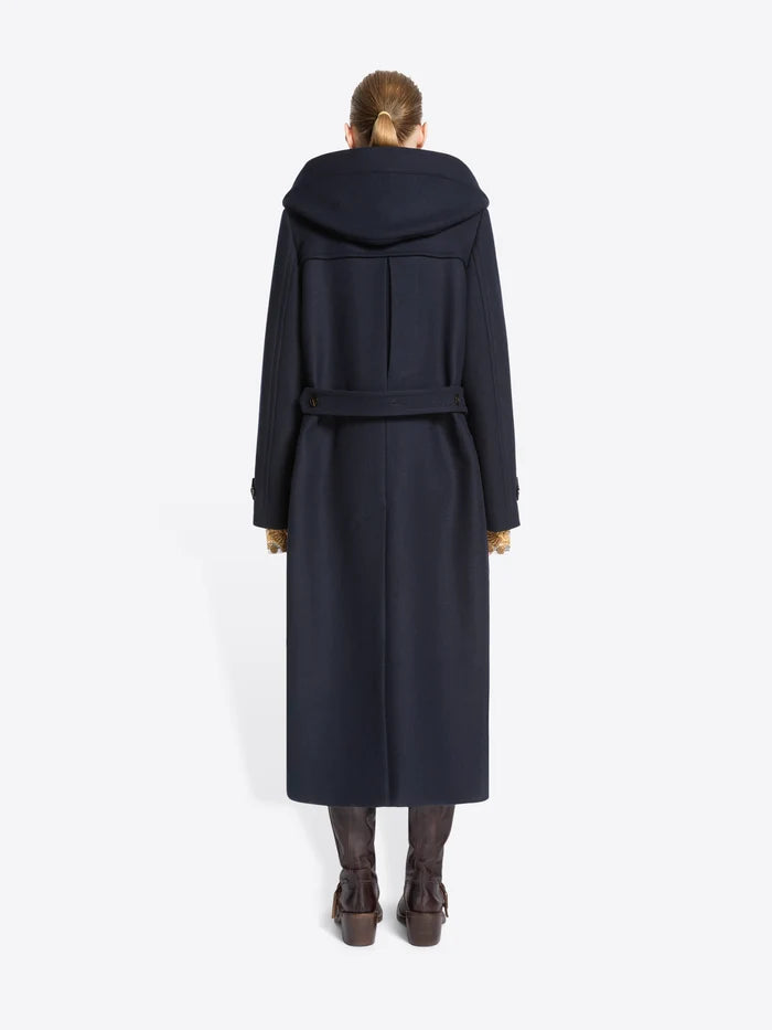 Navy Wool Duffle Coat