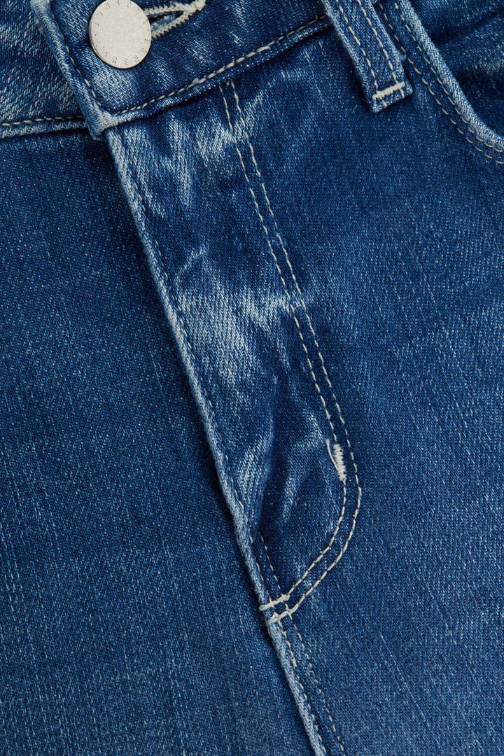 Joanne Low-Rise Wide-Leg Jean - Palermo