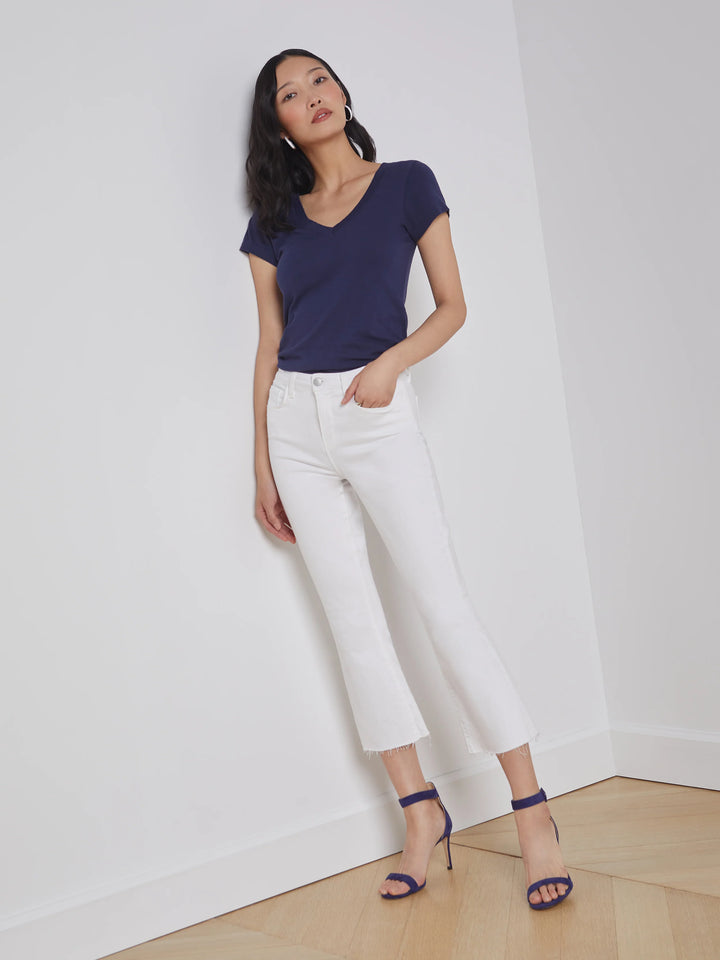 Kendra HR Crop Flare Jean