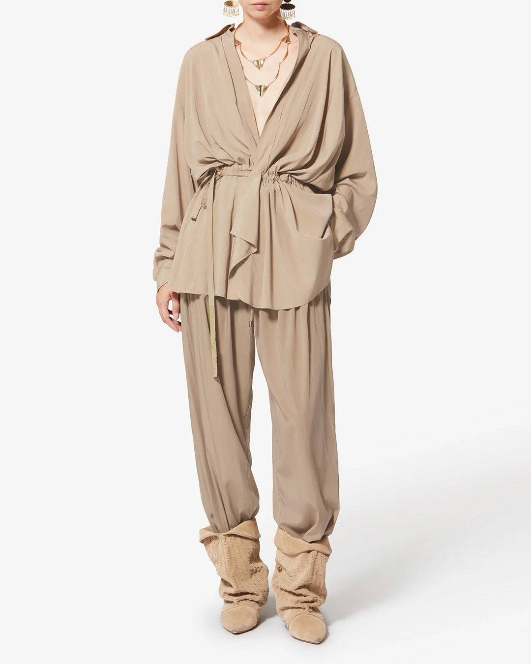 INAYA PANTS - Khaki