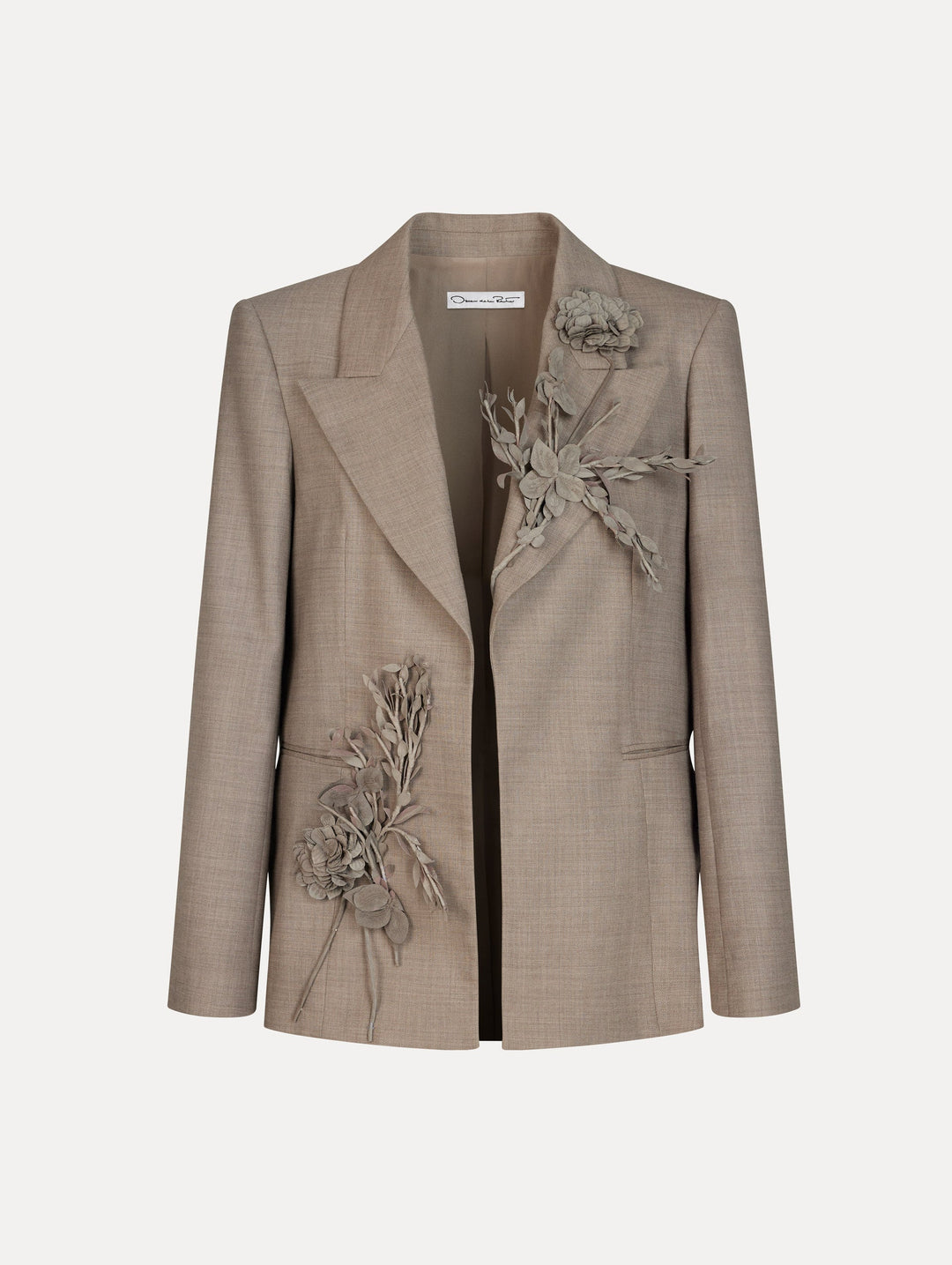 Tailored Single Breasted Jacket - Taupe