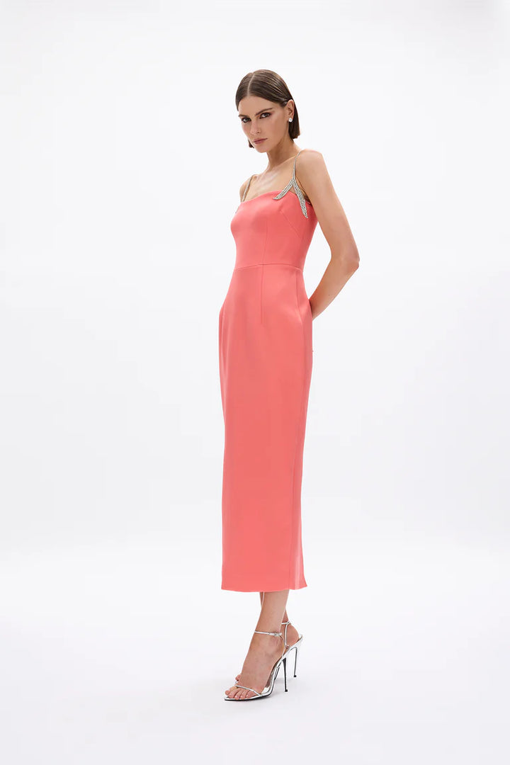Leora Dress - Coral