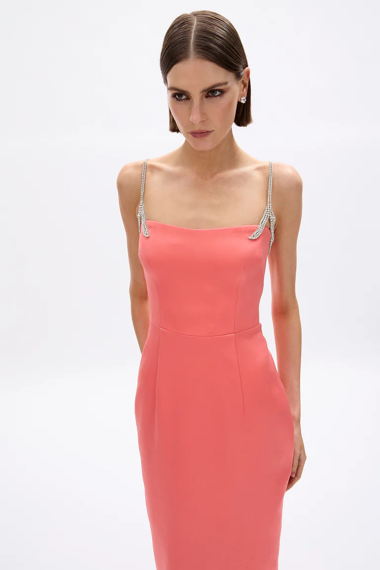 Leora Dress - Coral