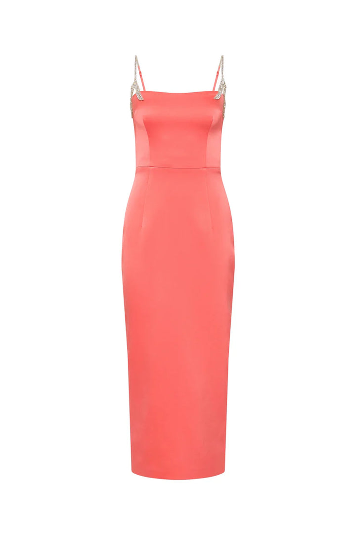 Leora Dress - Coral