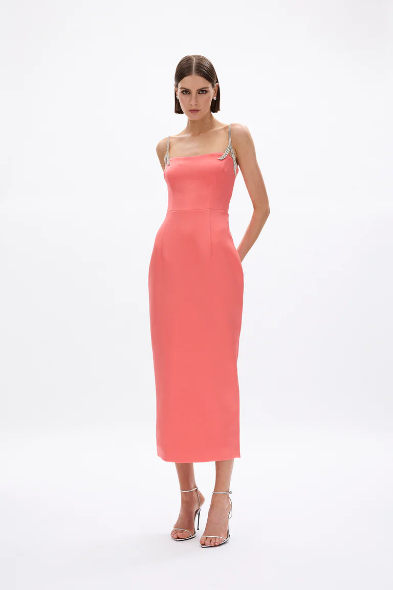 Leora Dress - Coral