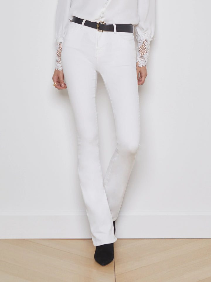 Selma Sleek Baby Bootcut - White