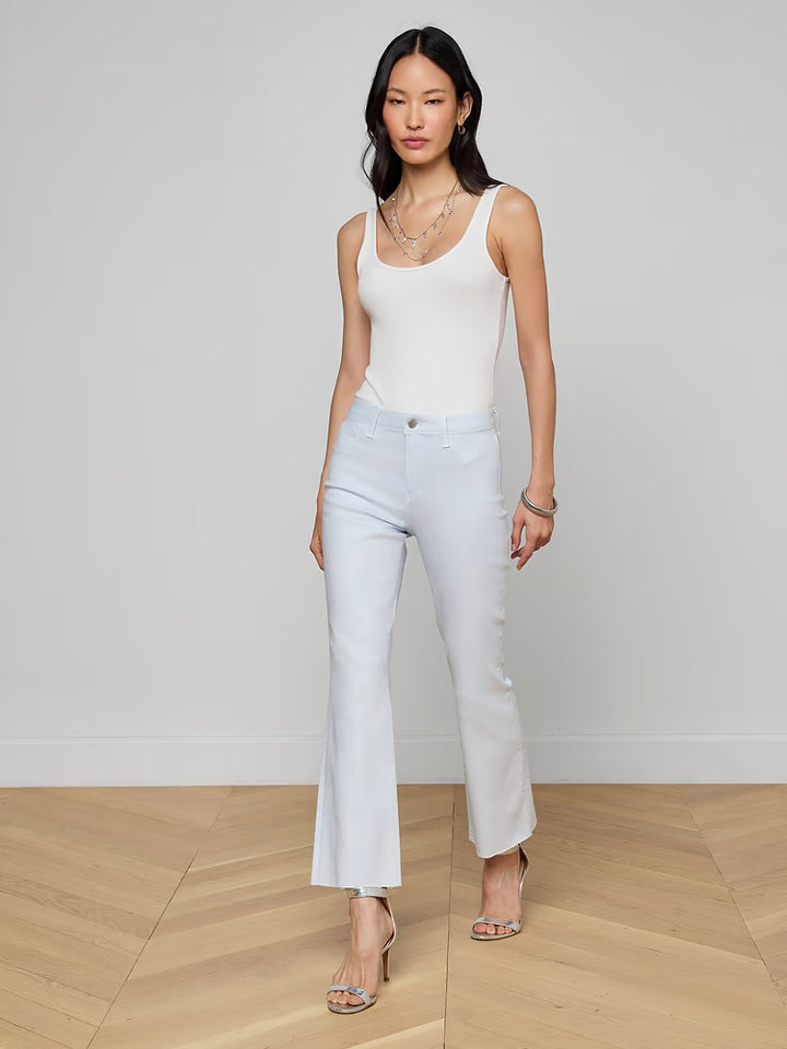 Kendra Crop Flare - Light Blue