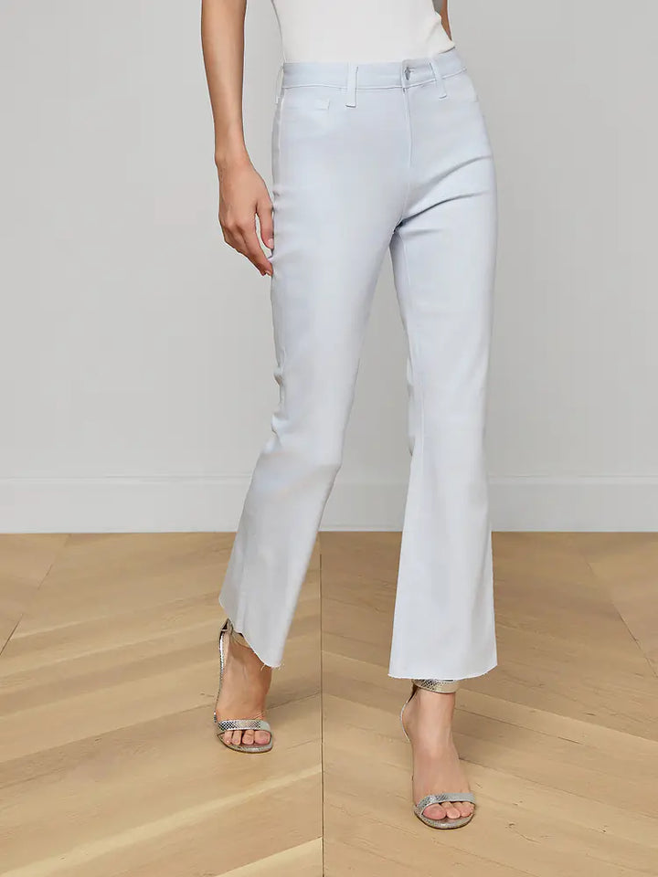 Kendra Crop Flare - Light Blue