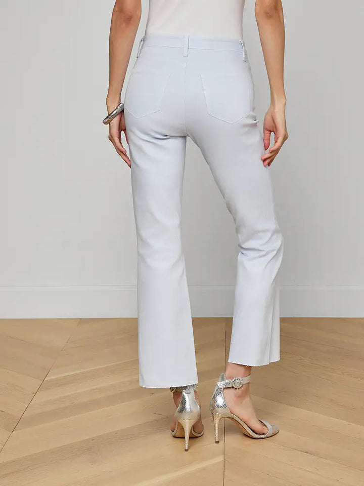 Kendra Crop Flare - Light Blue