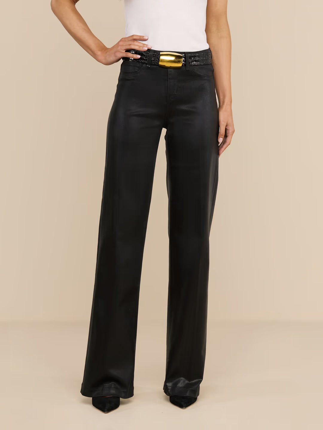 Clayton Wide Leg Pant - Black