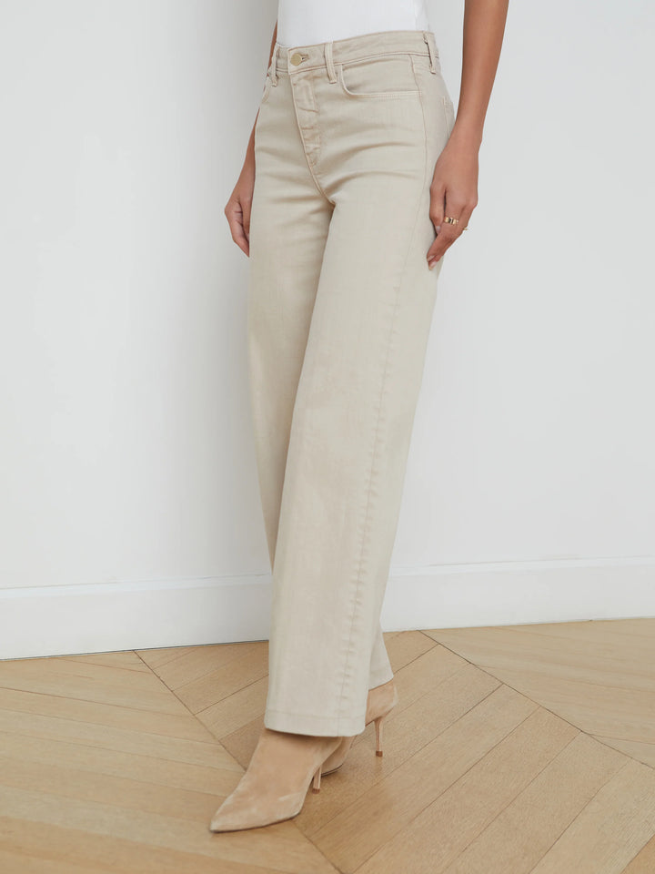 Scottie Wide-Leg Jean - Biscuit