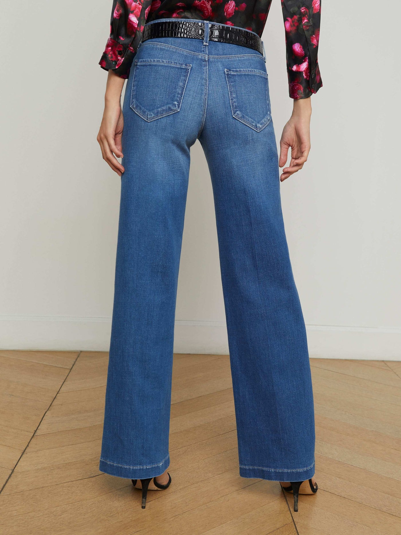 Joanne Low-Rise Wide-Leg Jean - Palermo