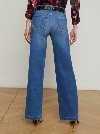 Joanne Low-Rise Wide-Leg Jean - Palermo