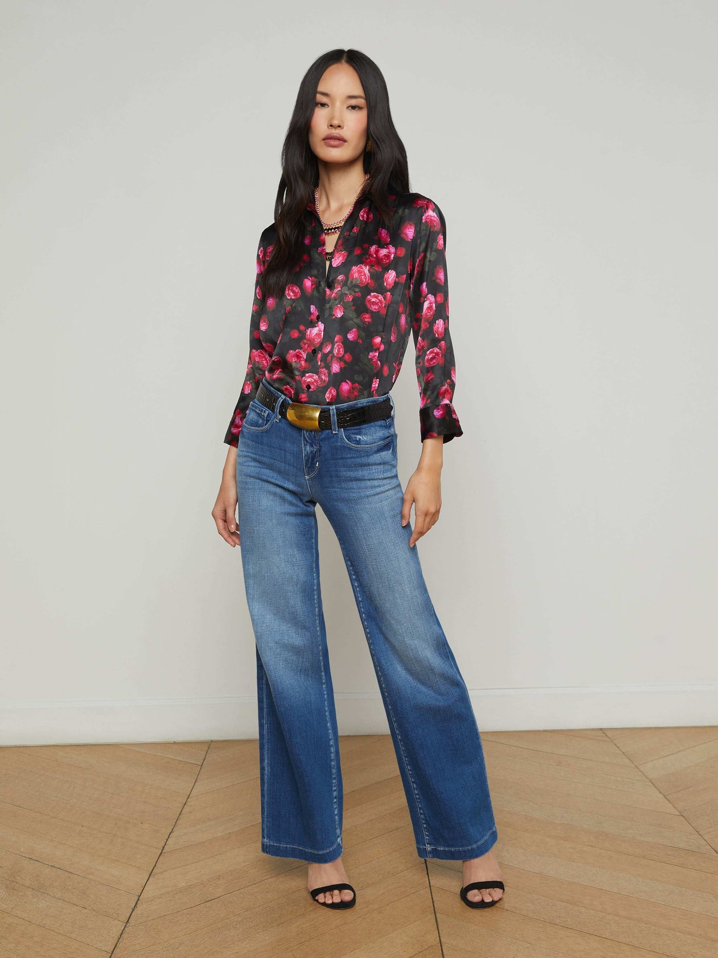 Joanne Low-Rise Wide-Leg Jean - Palermo