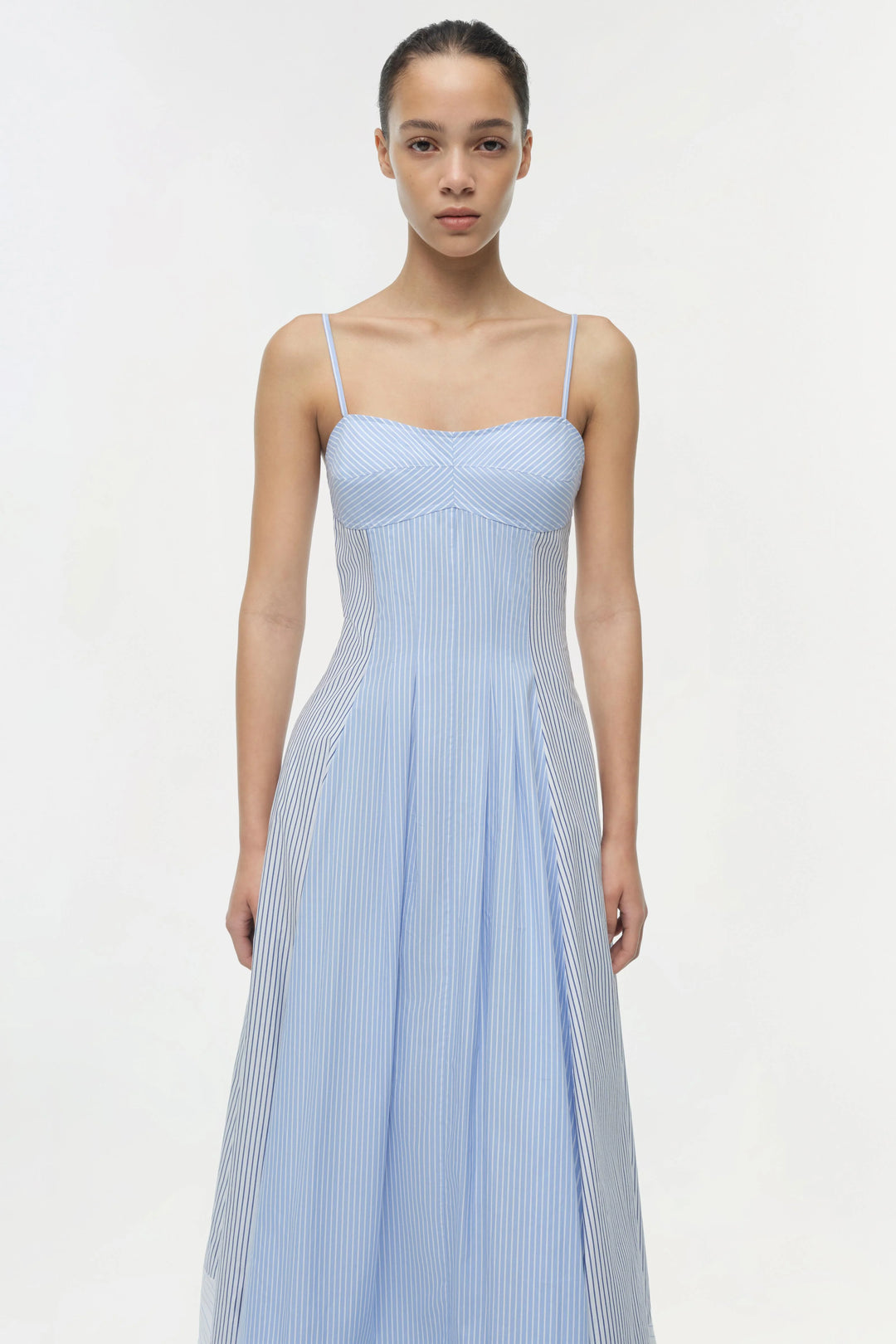 Chamberlain Cotton Midi Dress - Blue Multi