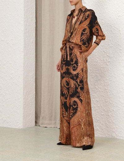 Hypnotic Relaxed Shirt - Black Paisley