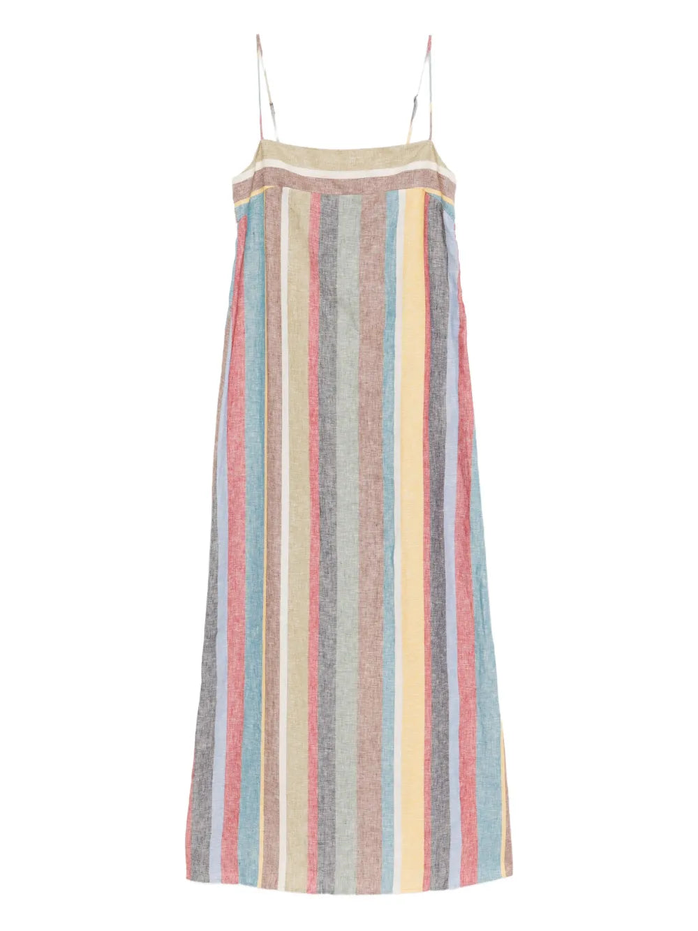 Laura Linen Dress - Pink Multi