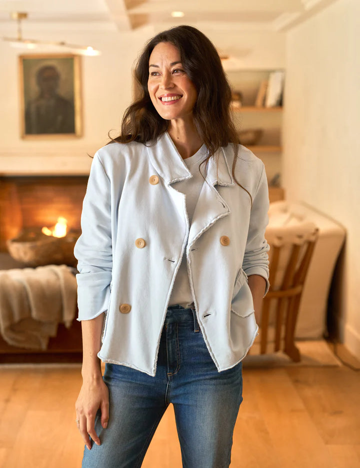 Mini Belfast Cropped Sweatshirt Peacoat - More Colors Available