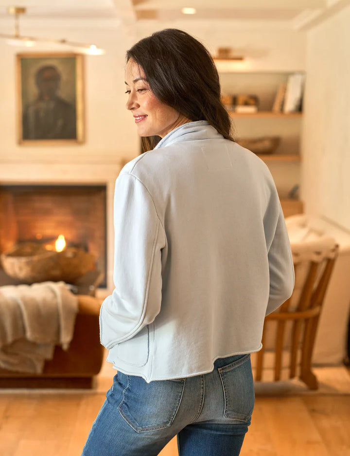 Mini Belfast Cropped Sweatshirt Peacoat - More Colors Available