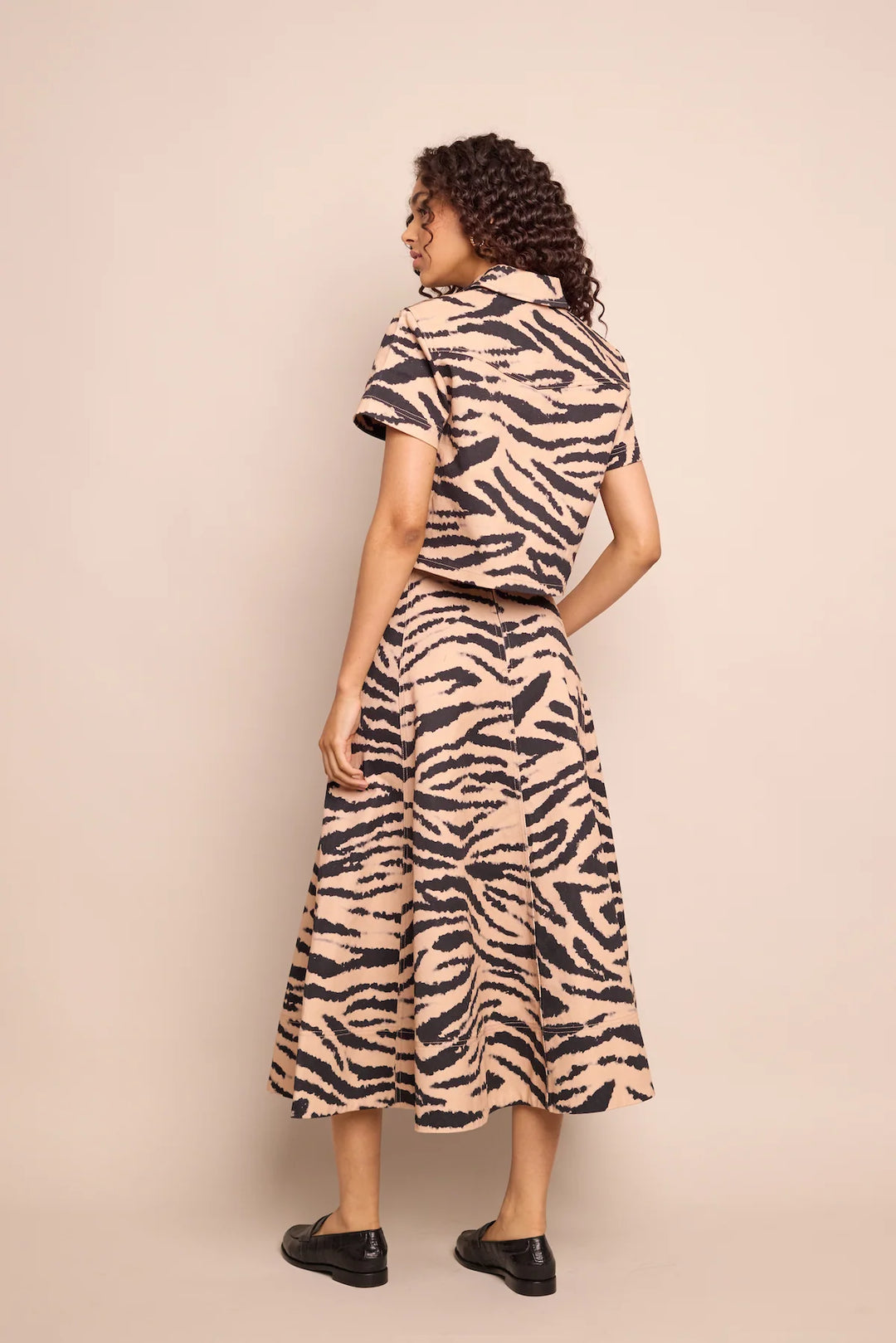 AISHA SKIRT - Zebra Blush