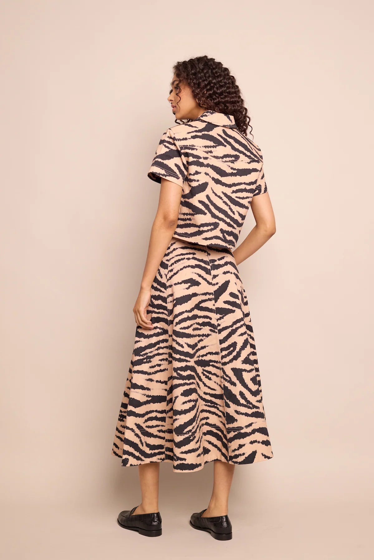 AISHA SKIRT - Zebra Blush
