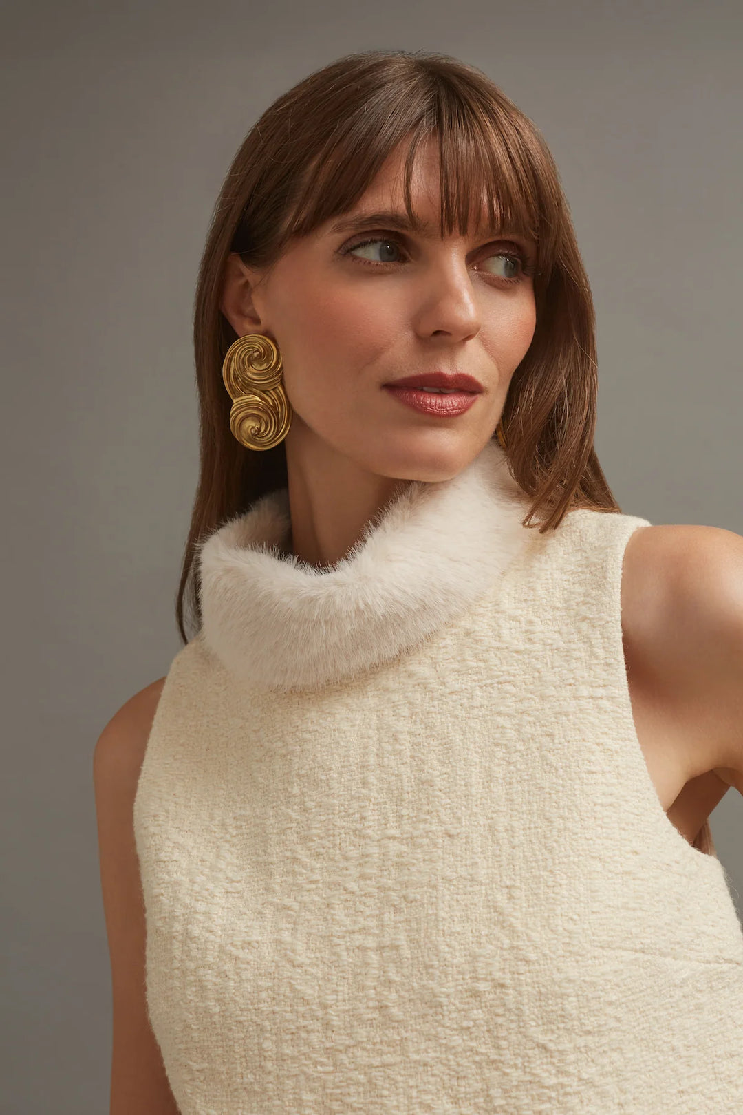 Gina Top - Cloud Tweed