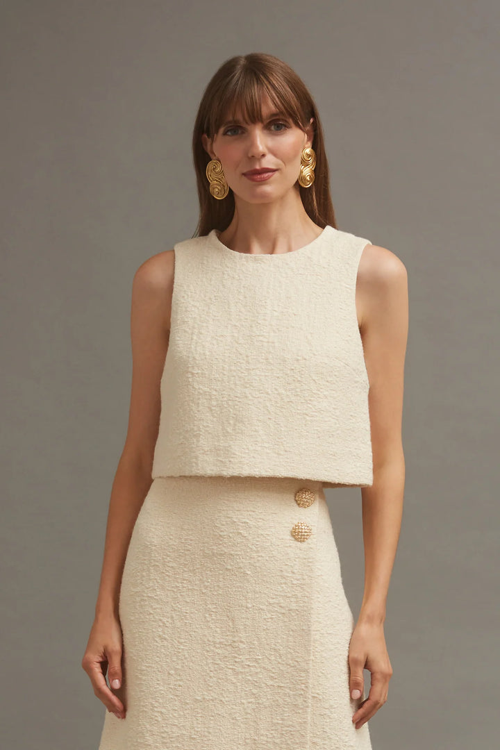 Gina Top - Cloud Tweed