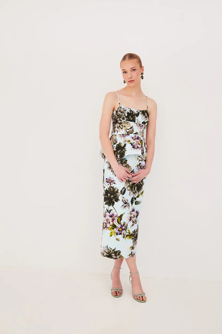 SIENNA SKIRT -  Margaux Bloom Blue