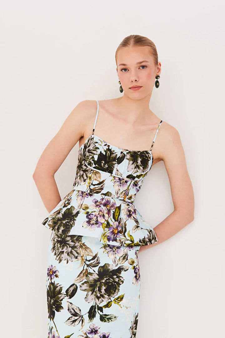 SIENNA SKIRT -  Margaux Bloom Blue