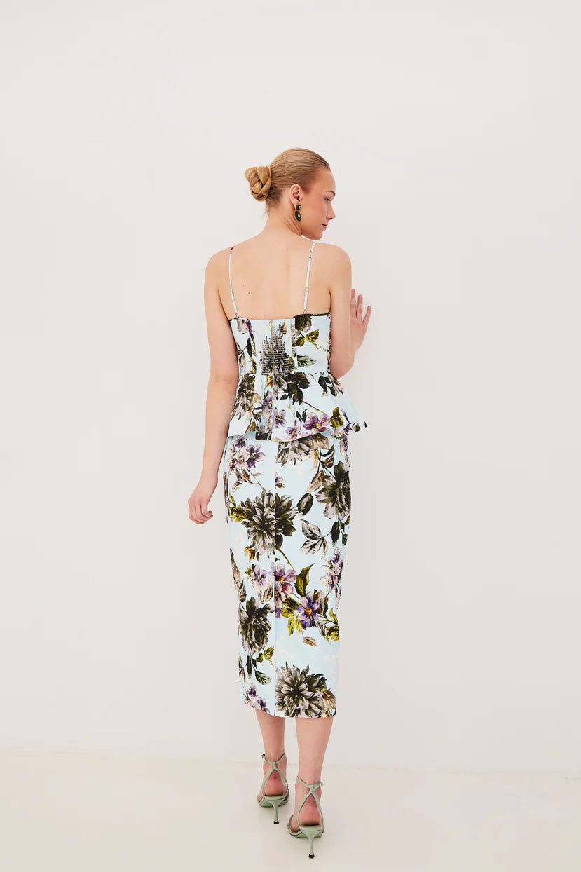 SIENNA SKIRT -  Margaux Bloom Blue