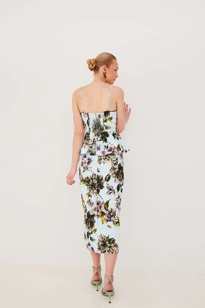 SIENNA SKIRT -  Margaux Bloom Blue