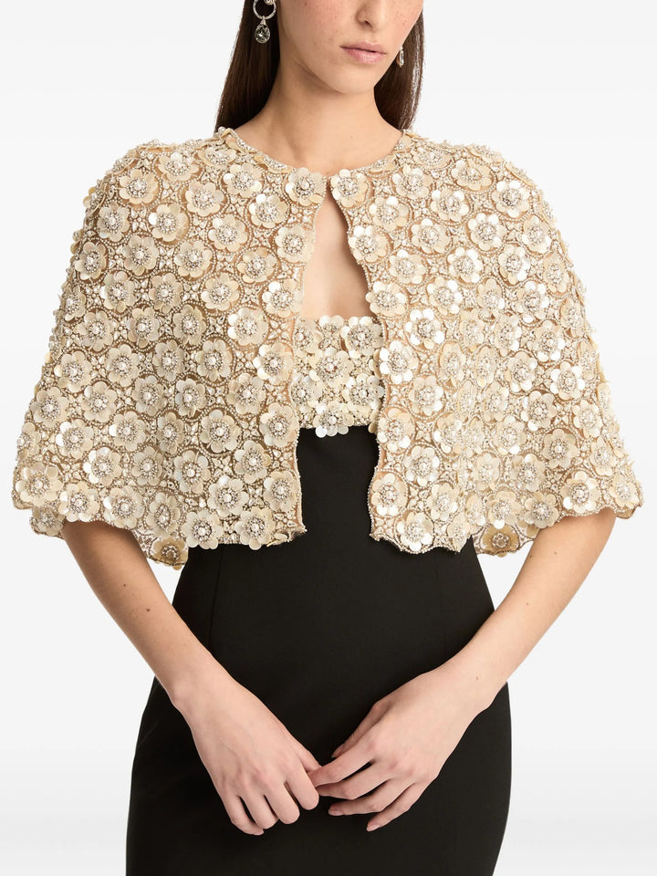 Mother of Pearl Cape - Gold and Pearl