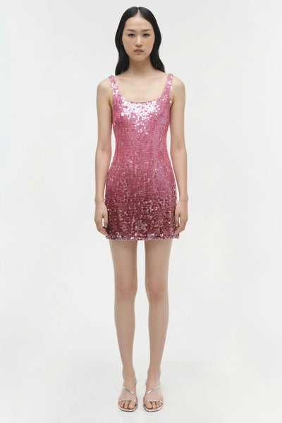 Alayna Sequin Mini Dress - Sorbet Sequin