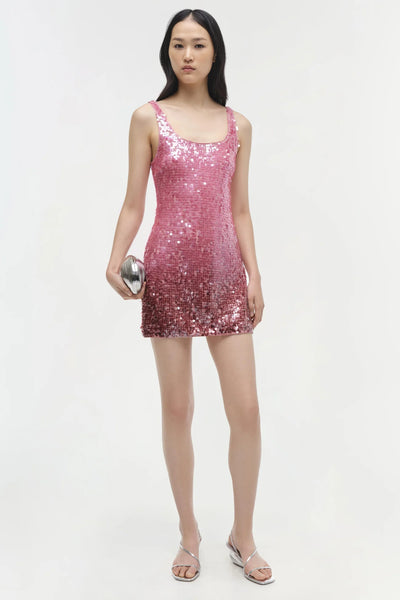 Alayna Sequin Mini Dress - Sorbet Sequin
