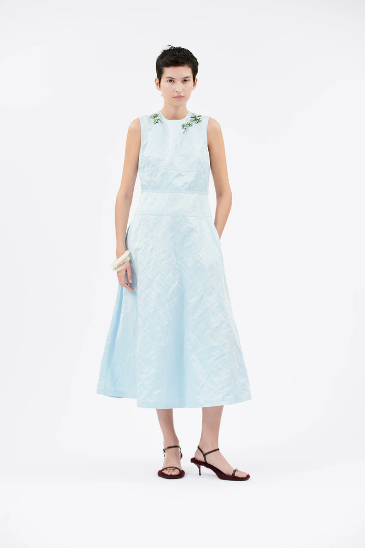 Midi Ciel Dress - Blue Multi