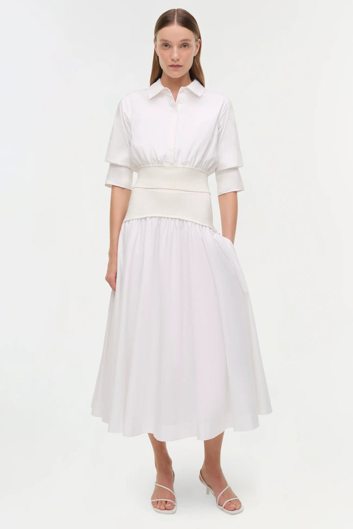 Stiles Knit Cotton Shirt - White