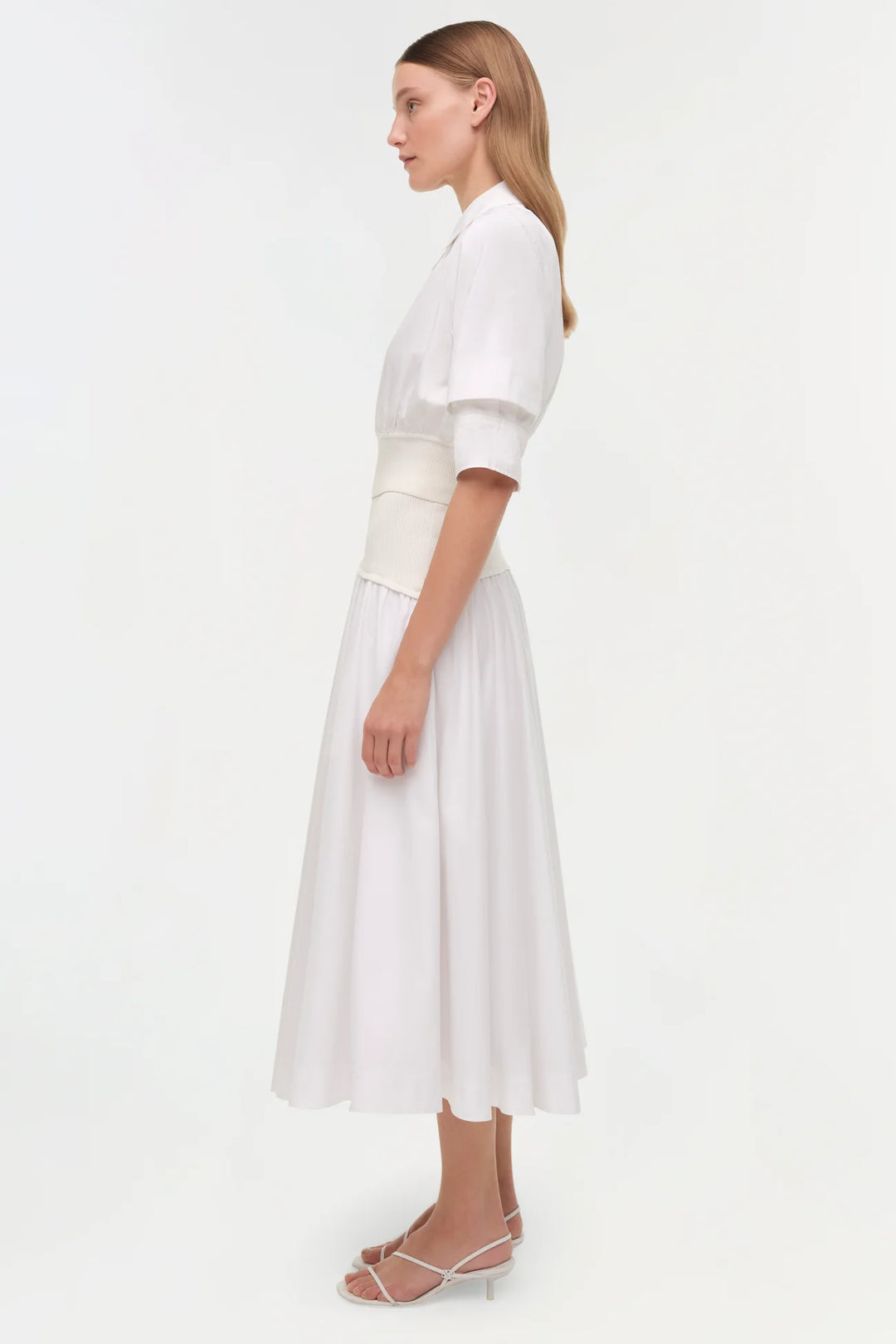 Stiles Knit Cotton Shirt - White