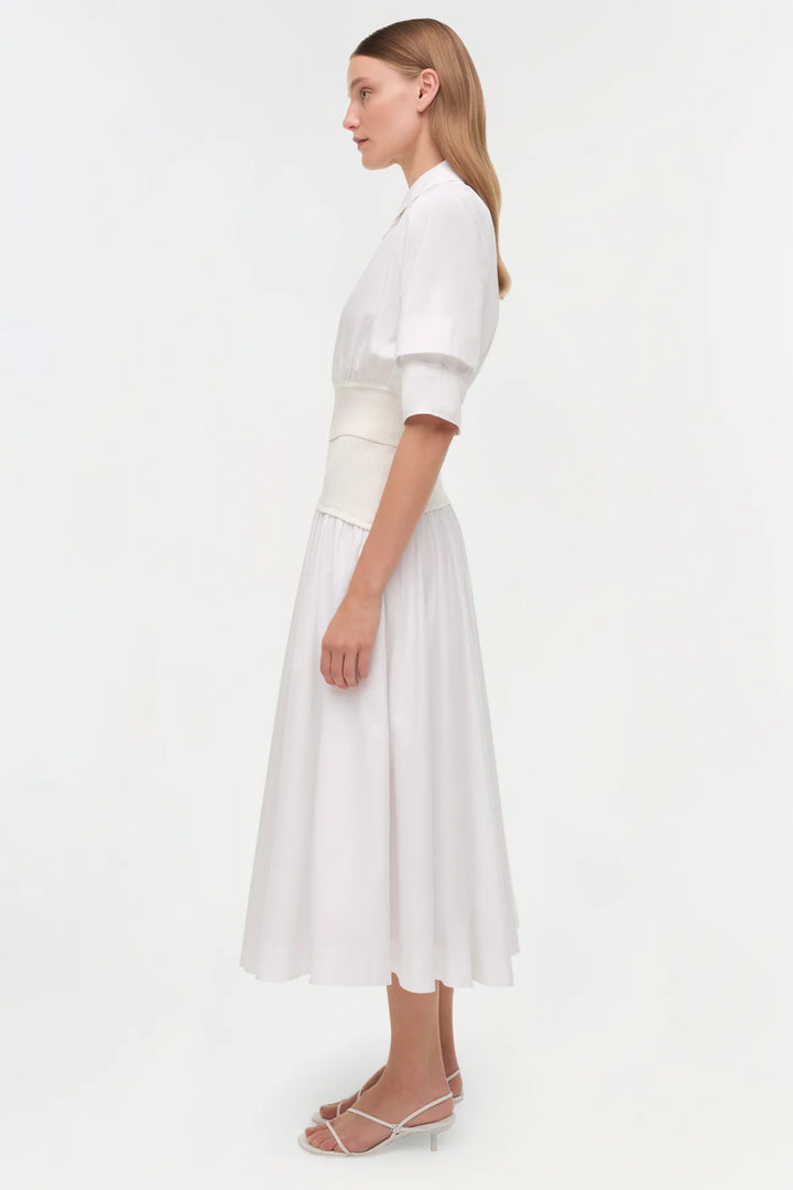 Stiles Knit Cotton Shirt - White